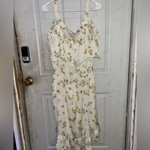 Floral Cream Dress